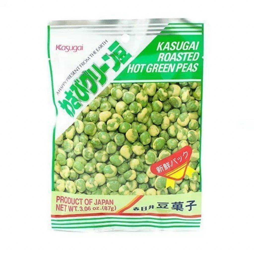 KASUGAI SEIKA Wasabi Green (Wasabi Flavoured Green Pea Snack) 67g Atariya