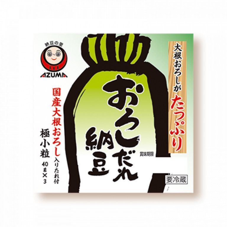 Azuma Oroshidare Natto Fermented Soybeans 3×40g