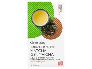 CLEARSPRING Organic Matcha Genmai Cha Tea Bags 36g/20 sachets